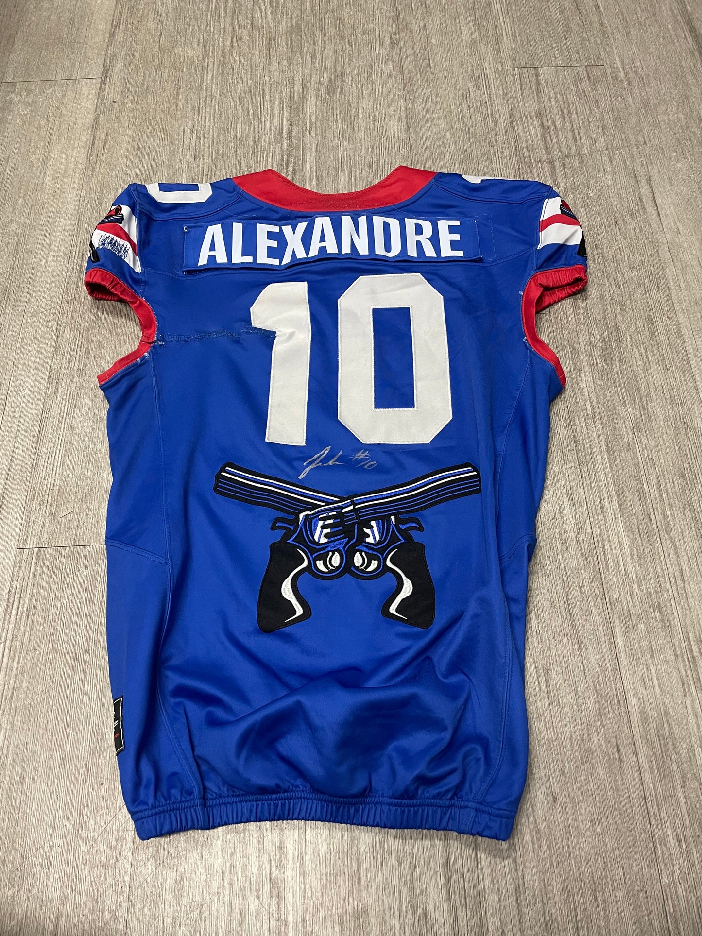 #10 Justin Alexandre - Signed 2023 Blue Jersey