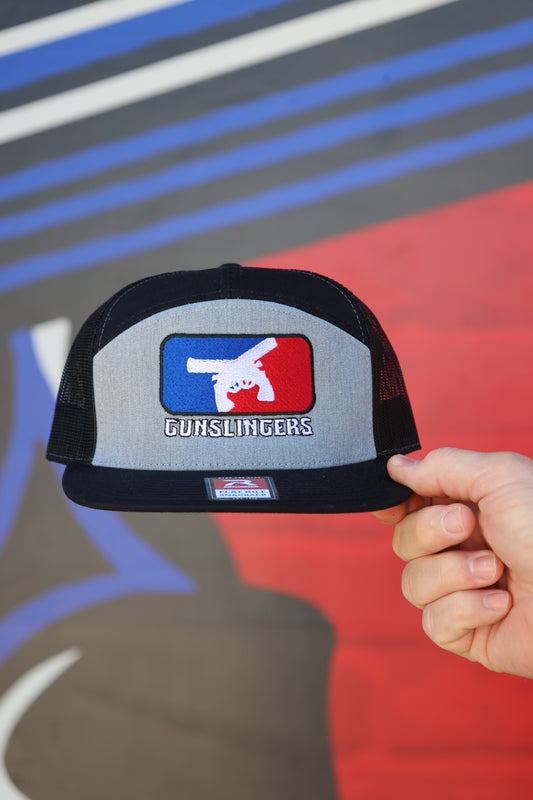 Black Trucker Patch Hat