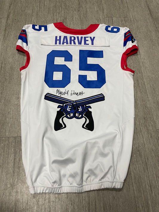#65 Miquail Harvey - Signed 2023 White Jersey