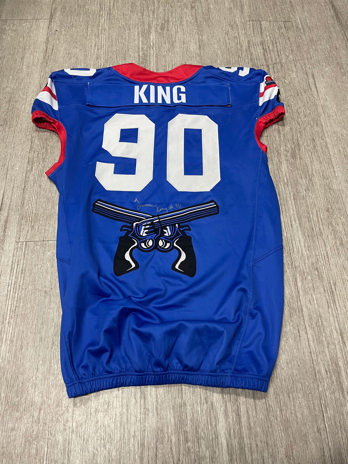 #90 Jamar King - Signed 2023 Blue Jersey