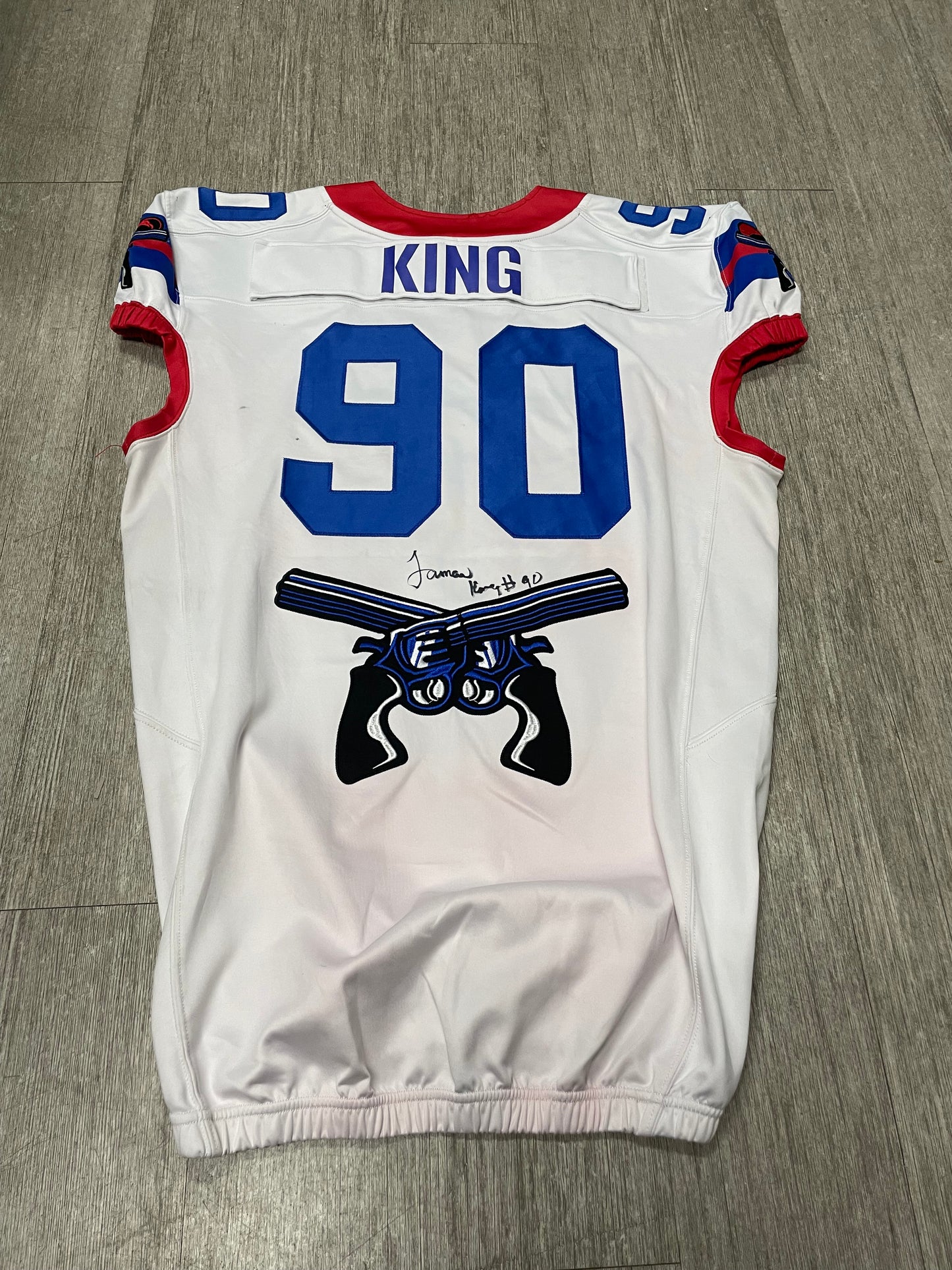 #90 Jamar King - Signed 2023 White Jersey