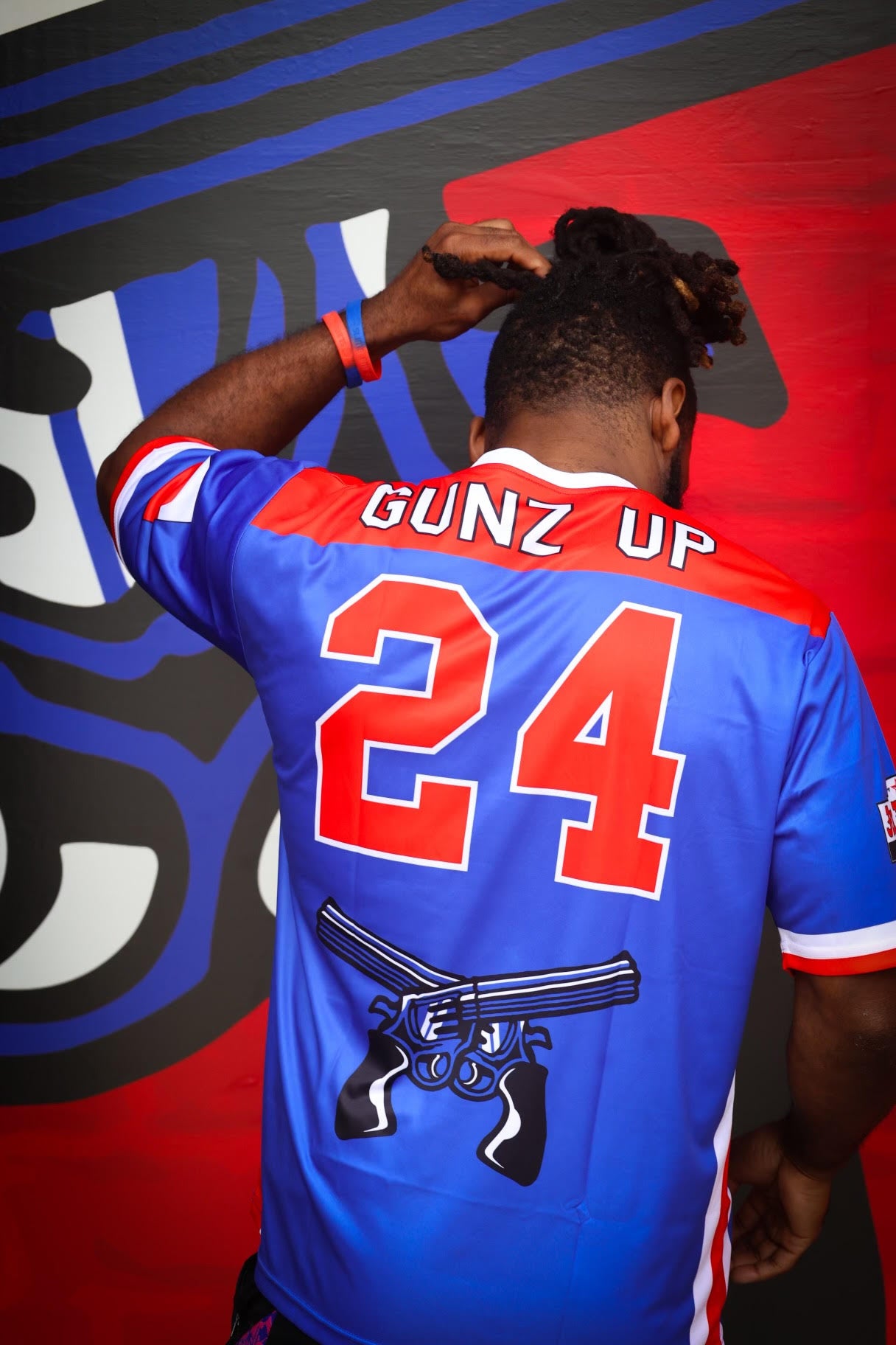 New! Gunz Up 24 Jersey - Blue